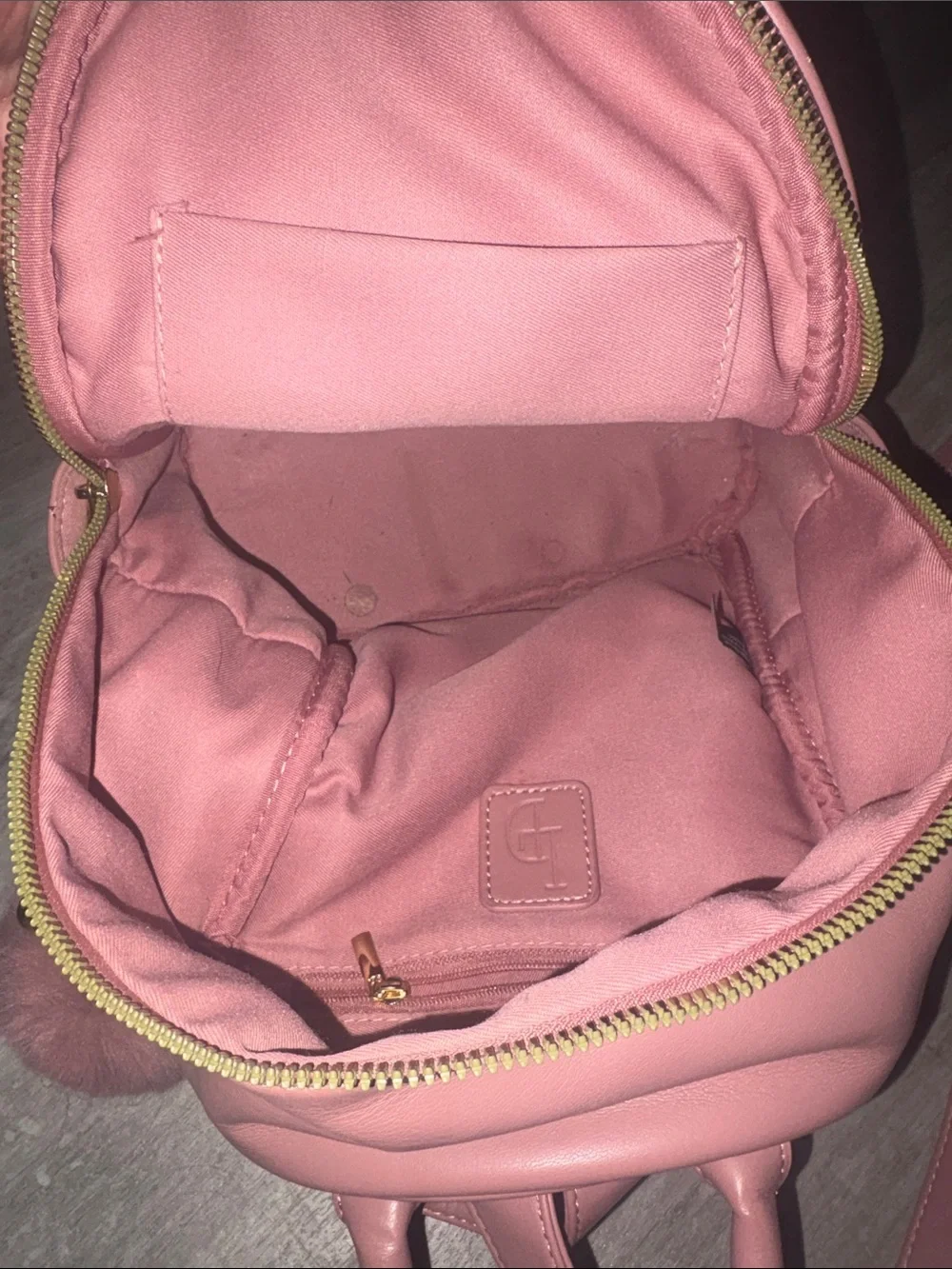 Pink Heart Quilted Mini Backpack - Women's Bag